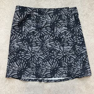 Rip Skirt Hawaii Wrap Skirt Womens Large Black Floral Beach Pockets Resort Wear